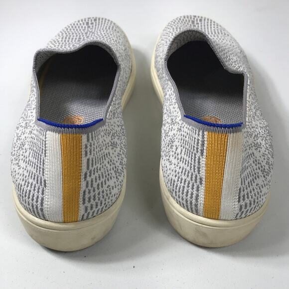 Rothy's The Original Slip On Sneakers Opal Python Gray White Pattern - Picture 3 of 8